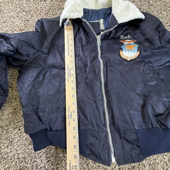 Vintage B-15 U.S. Air Force Bomber Jacket Massachusetts Patch Small - Picture 9 of 12